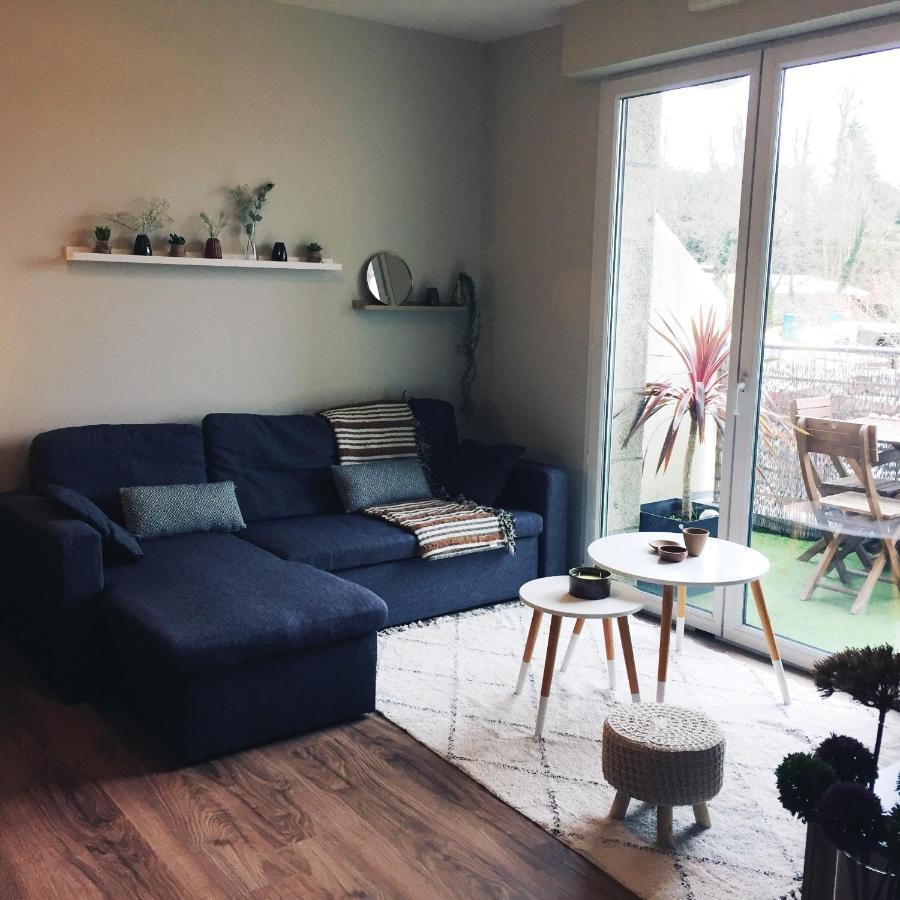 Bel appartement la Forêt-Fouesnant vue sur la baie Exterior foto